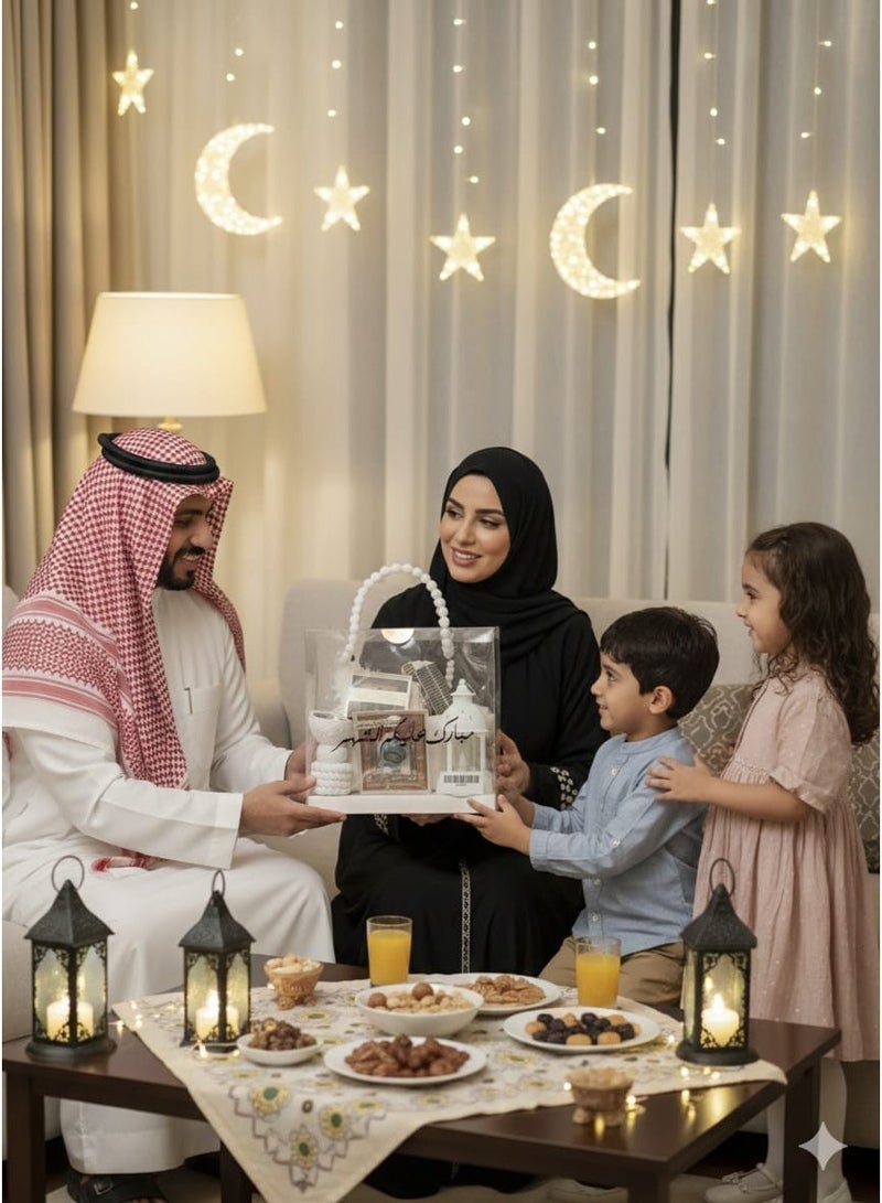 Bundle of 5 Islamic Ramadan Gift Set with  Tasbih, Prayer Mat, Decorative Lantern & Ramadan Accessories - Image 3